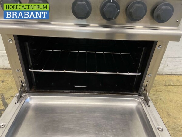 RVS Electrolux 4 pits gasfornuis fornuis met oven 400V 70 cm Horeca - Afbeelding 5