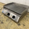 RVS Saro Grillplaat Bakplaat Geribbeld 60 cm 400V Horeca - Afbeelding 3