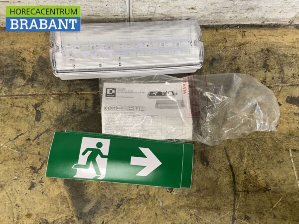 Noodverlichting Nooduitgang verlichting Noodverlichtingsarmatuur 230V Accu Horeca Winkel - Afbeelding 2