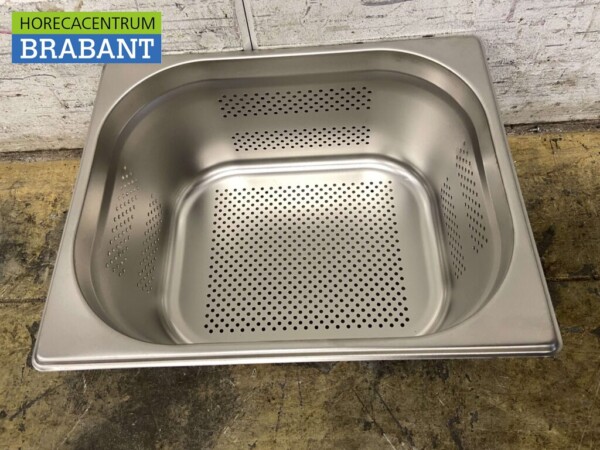 RVS Geperforeerde gastronorm bak GN bak 1/2 Diepte 150 mm Horeca - Afbeelding 2