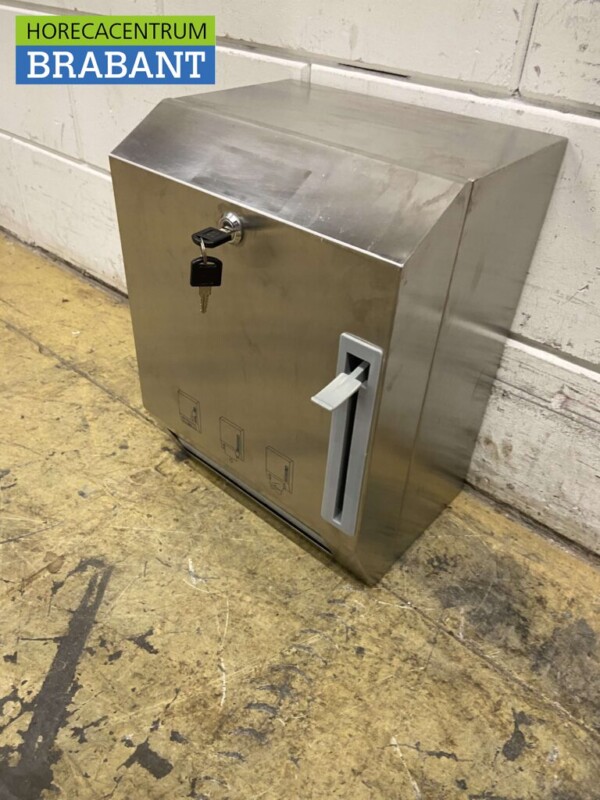 RVS Papierdispenser Dispenser Horeca - Afbeelding 2