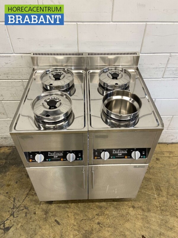 RVS Profinox Hotpot Hot Pot bain marie 4 x 4,2 liter 2 x 230V Horeca - Afbeelding 2