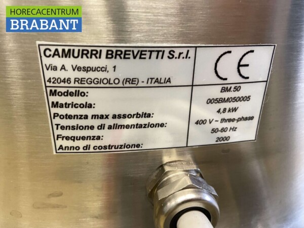 RVS Camurri heetwaterdispenser koffiedispenser 50 liter 400V Horeca - Afbeelding 6