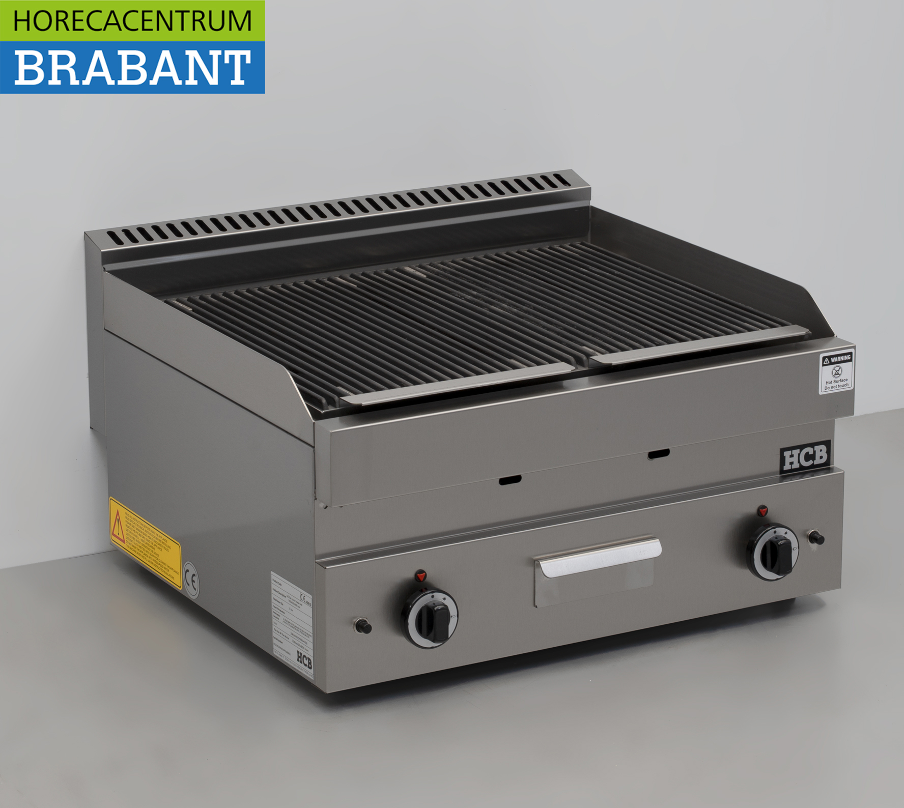 HCB RVS Lavagrill grill steengrill 650 Series 70 cm Gas Horeca - Afbeelding 3