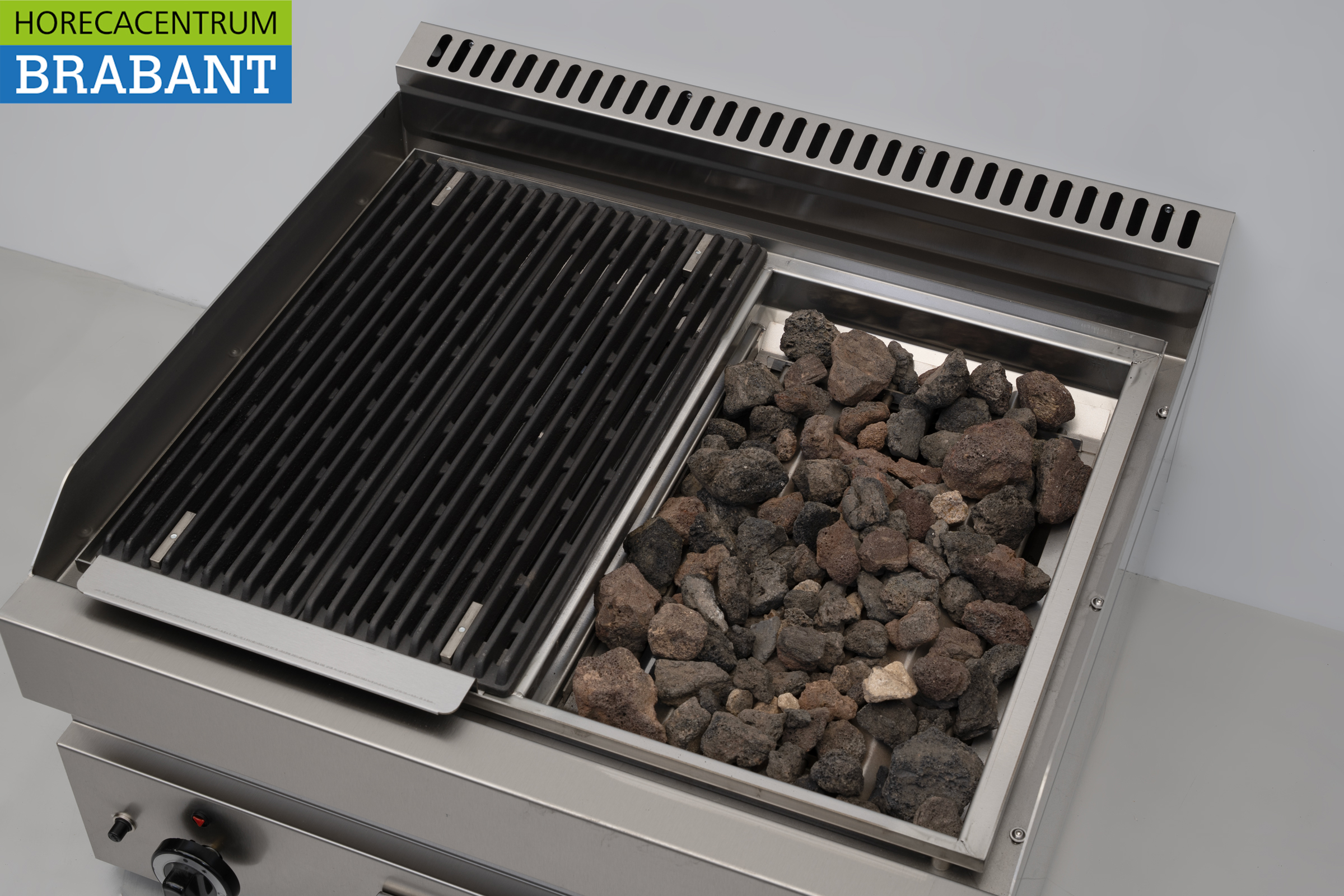 HCB RVS Lavagrill grill steengrill 650 Series 70 cm Gas Horeca - Afbeelding 9