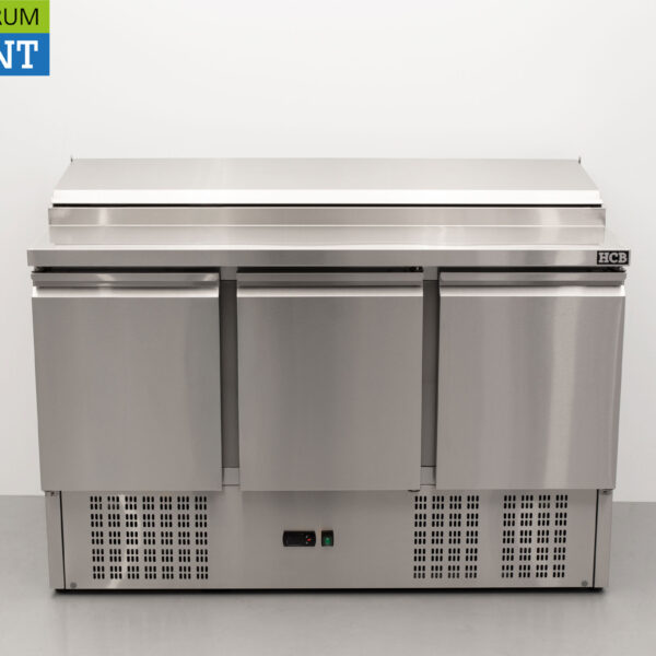 HCB RVS Saladette Saladiere Koelwerkbank 136,5 cm 230V Horeca