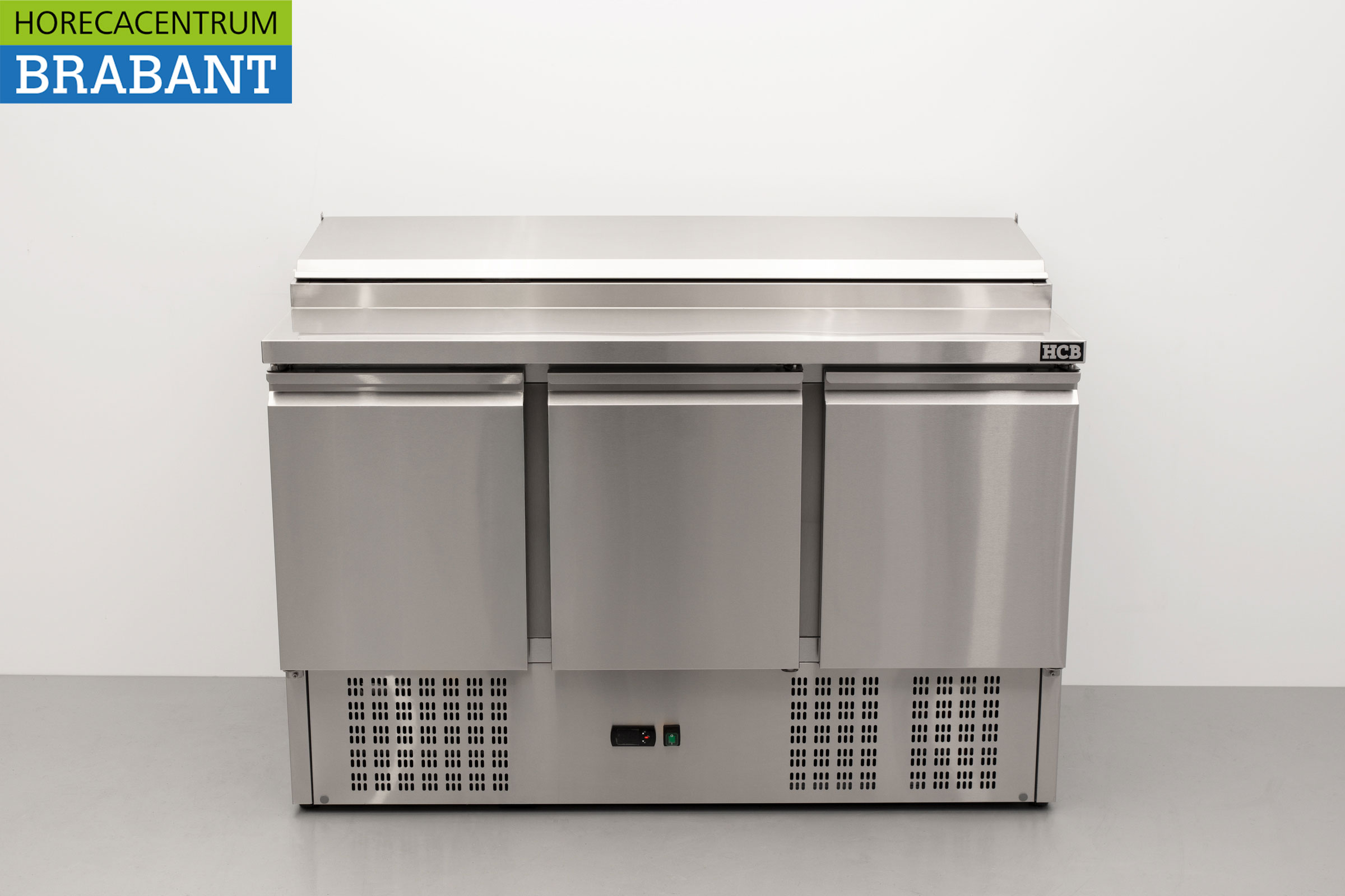 HCB RVS Saladette Saladiere Koelwerkbank 136,5 cm 230V Horeca
