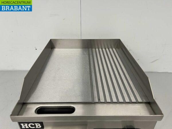RVS Grillplaat Bakplaat 1/2 Geribbeld 36 cm 230V Horeca - Afbeelding 5