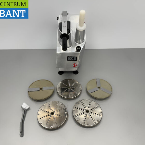 HCB Groentesnijmachine met 2 snijschijven en 3 raspen 230V Horeca