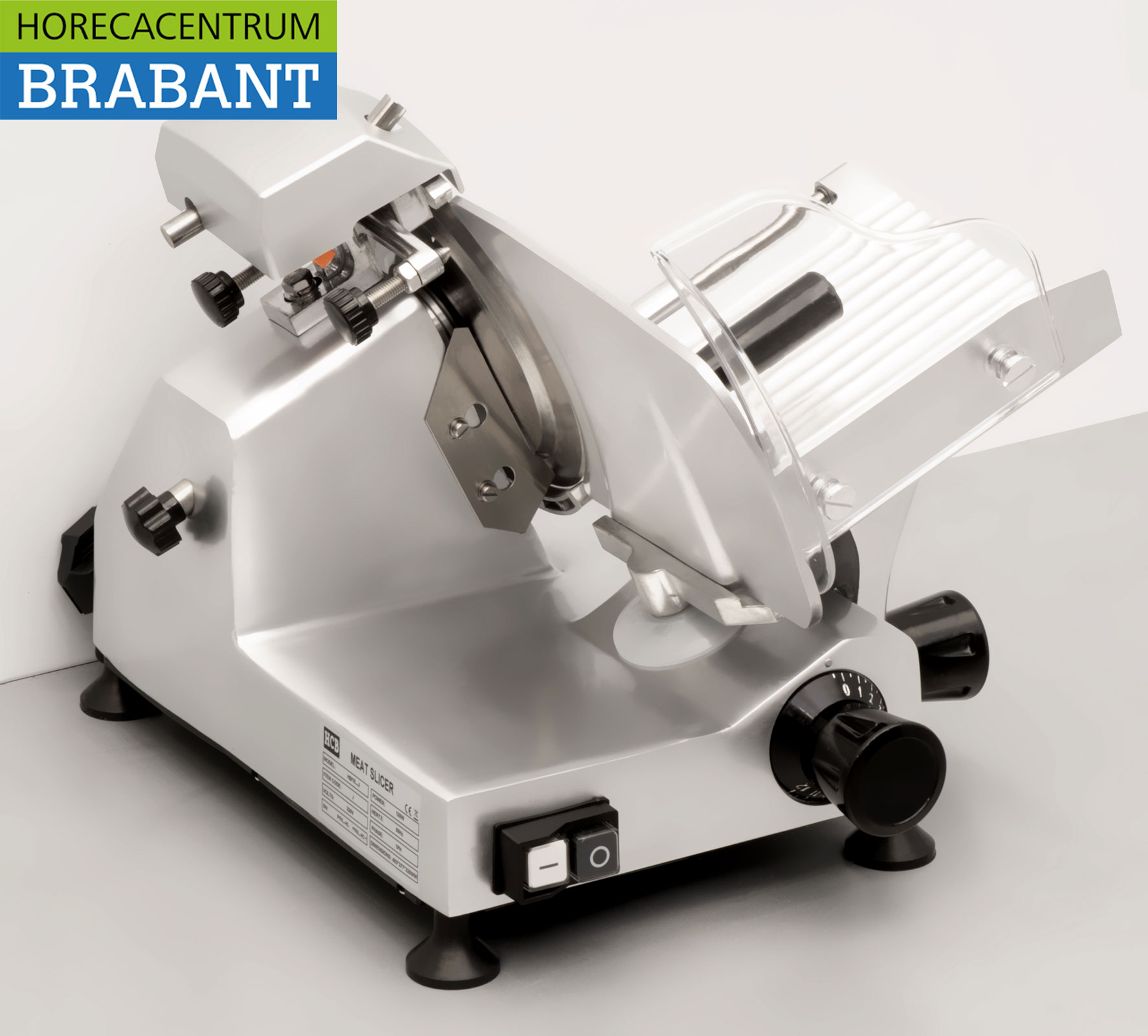 HCB Vleessnijmachine Snijmachine 195 mm 230V Horeca Slagerij - Afbeelding 3