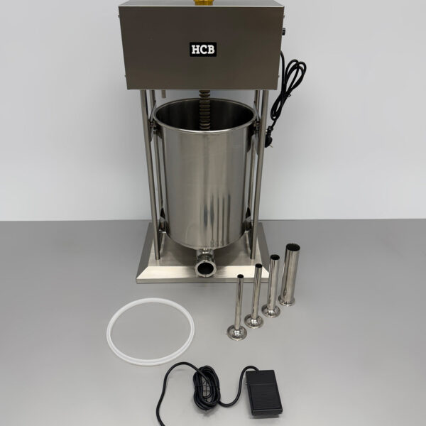 HCB RVS Elektrische vulbus stopbus worstvuller 20 liter 230V Slagerij