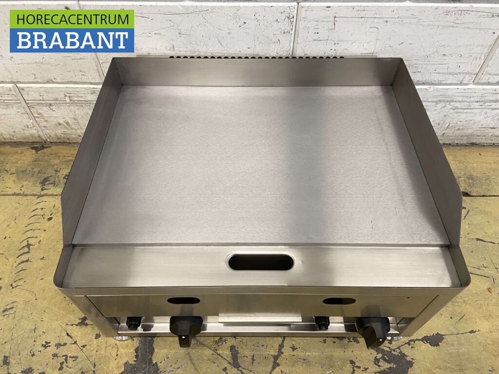 RVS Bakplaat Grillplaat bakplaat Glad 60 cm PROPAAN Horeca - Horecacentrum Brabant