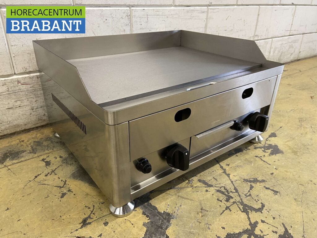 Teken een foto Handvest Impressionisme RVS Bakplaat Grillplaat Gladde bakplaat Glad 60 cm PROPAAN Horeca -  Horecacentrum Brabant