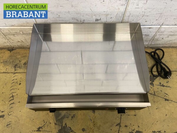RVS Chroom Grillplaat Bakplaat 55 cm 230V Horeca - Afbeelding 3