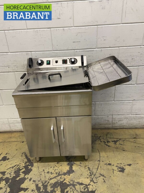 RVS Visfriteuse Oliebolfriteuse Friteuse Frituur 20 liter 400V Horeca
