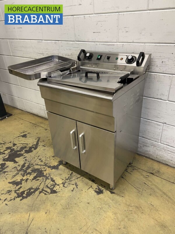 HCB RVS Visfriteuse Oliebolfriteuse Friteuse Frituur 30 liter 400V Horeca - Afbeelding 2