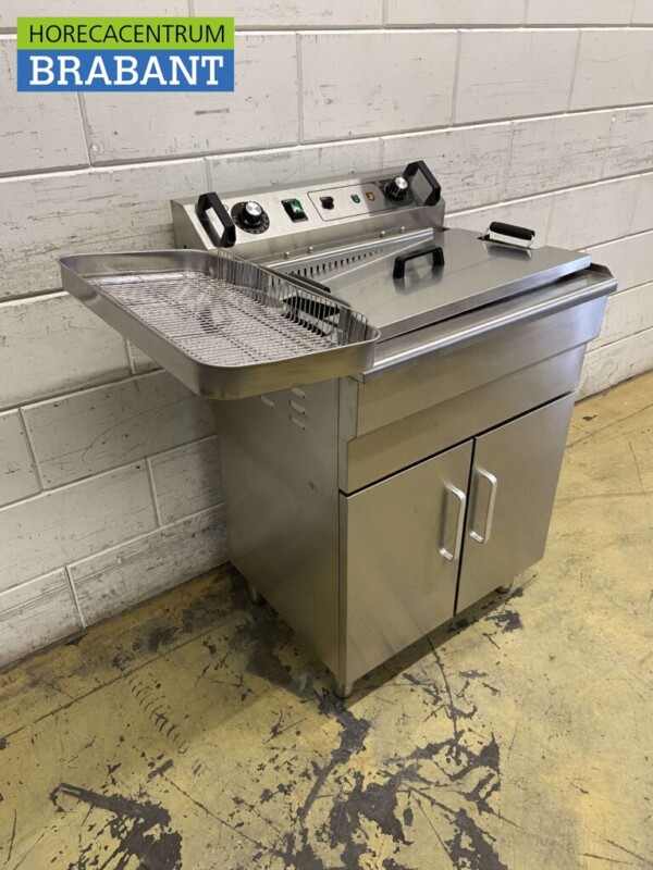 HCB RVS Visfriteuse Oliebolfriteuse Friteuse Frituur 30 liter 400V Horeca - Afbeelding 3