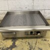 RVS Grillplaat Bakplaat gegroefd / geribbeld 55 cm 230V Horeca