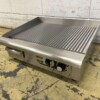 RVS Grillplaat Bakplaat gegroefd / geribbeld 55 cm 230V Horeca - Afbeelding 3