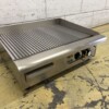 RVS Grillplaat Bakplaat gegroefd / geribbeld 55 cm 230V Horeca - Afbeelding 4