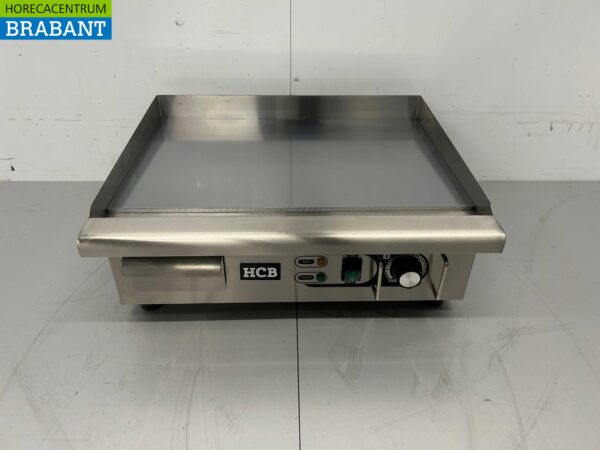 RVS HCB Spiegelbakplaat Chroom Grillplaat Bakplaat 55 cm 230V Horeca