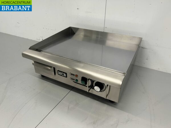 RVS HCB Spiegelbakplaat Chroom Grillplaat Bakplaat 55 cm 230V Horeca - Afbeelding 2