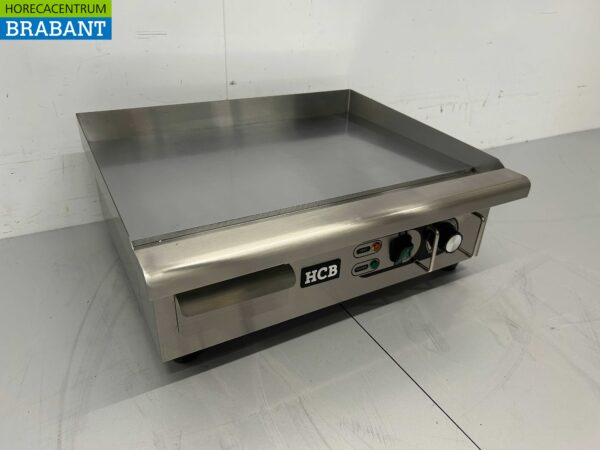 RVS HCB Spiegelbakplaat Chroom Grillplaat Bakplaat 55 cm 230V Horeca - Afbeelding 3