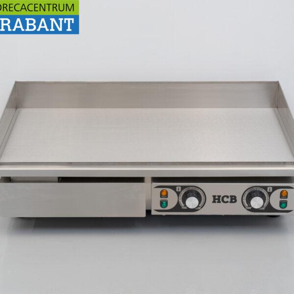 HCB RVS Gladde Grillplaat Bakplaat 73 cm 2 x 230V Horeca