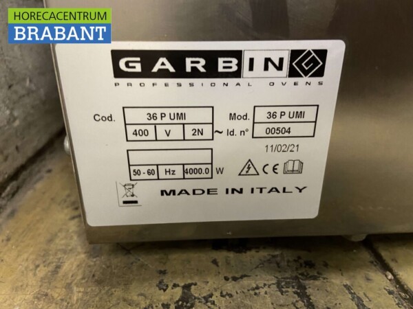 RVS Garbin Convectie Oven Heteluchtoven 60/40 cm 400V Horeca - Afbeelding 6