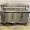 RVS Rieber Verrijdbare koelwerkbank 3 deuren en saladiere 174 cm 230V Horeca