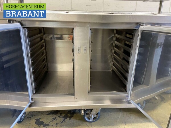 RVS Rieber Verrijdbare koelwerkbank 3 deuren en saladiere 174 cm 230V Horeca - Afbeelding 5