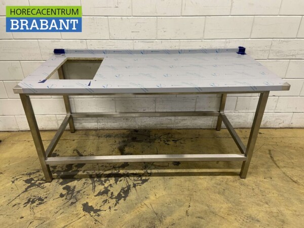 RVS Werktafel Tafel Stevig gelast model 180 x 82 x 89,5 cm Horeca