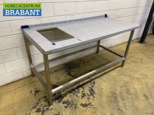 RVS Werktafel Tafel Stevig gelast model 180 x 82 x 89,5 cm Horeca - Afbeelding 2