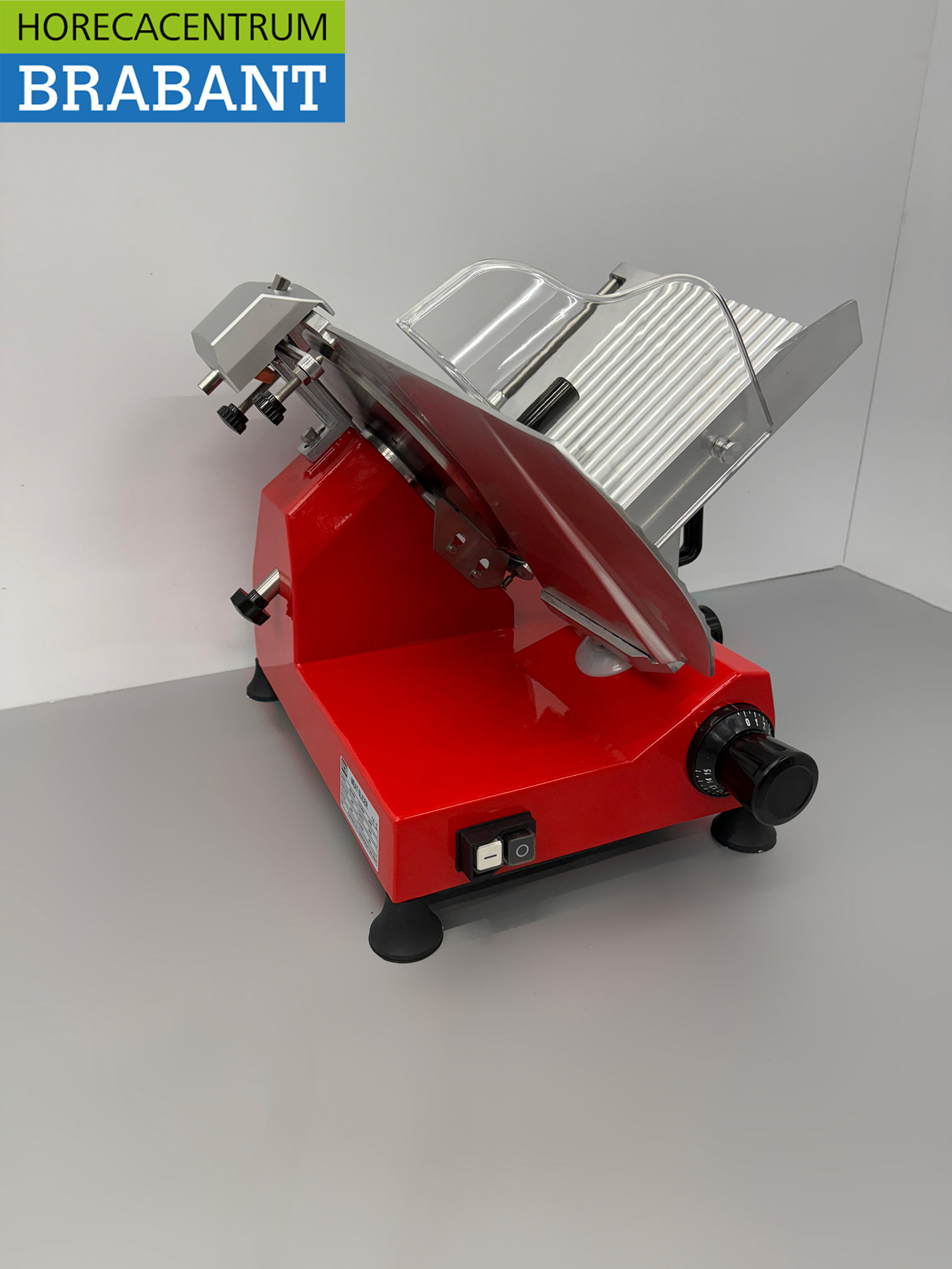 HCB Rode Vleessnijmachine Snijmachine 300 mm 230V Horeca Slagerij - Afbeelding 3