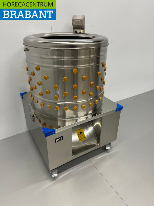 HCB RVS Verrijdbare gevogelte plukmachine 300 stuks/uur 230V Horeca - Afbeelding 3