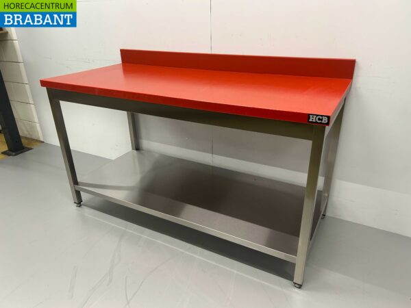 RVS HCB Polyethyleen PE Snijtafel Werktafel Premium-line 160 cm Horeca Slagerij - Afbeelding 2