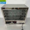 HCB RVS Warmhoudvitrine warmtevitrine warmhoudkast 64 cm 230V Horeca