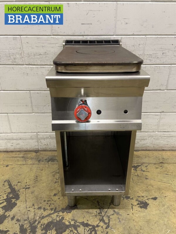 RVS Lotus doorkookplaat kookplaat fornuis 40 cm GAS Horeca