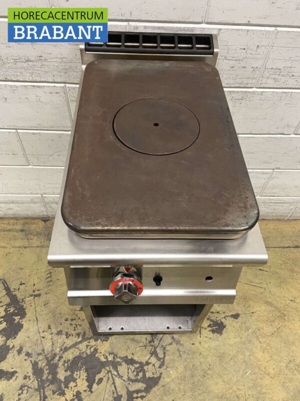 RVS Lotus doorkookplaat kookplaat fornuis 40 cm GAS Horeca - Afbeelding 2