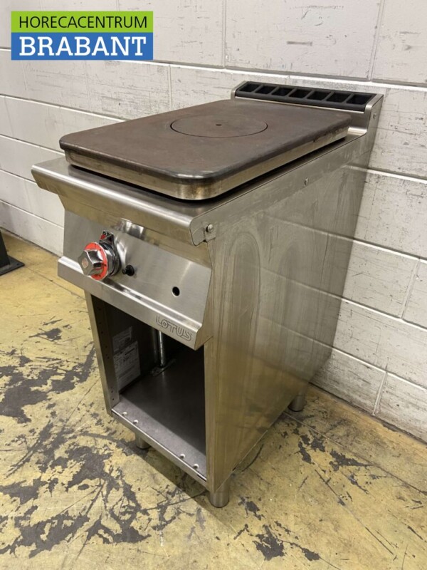 RVS Lotus doorkookplaat kookplaat fornuis 40 cm GAS Horeca - Afbeelding 4