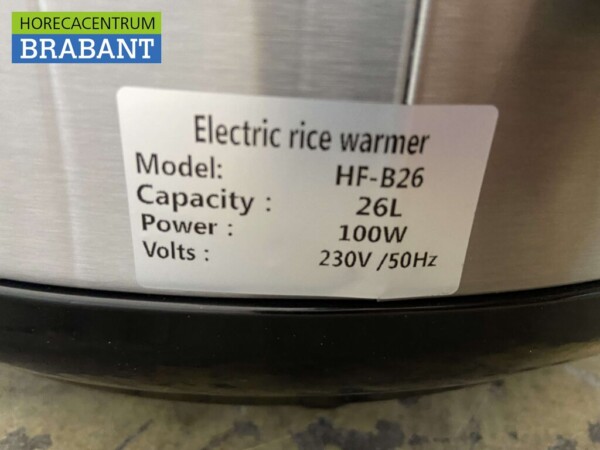 RVS Rijstwarmer Rijst warmhouder 27 liter 230V Horeca - Afbeelding 6