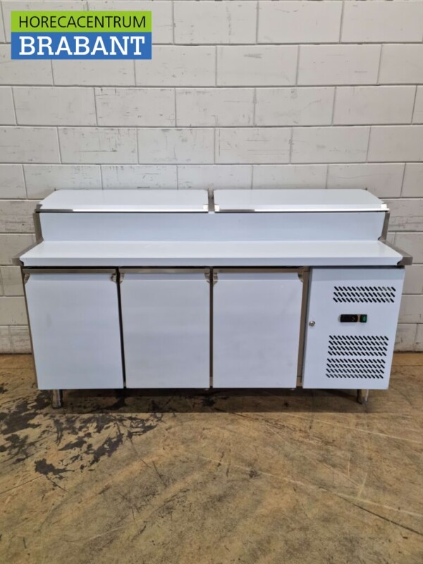 RVS Saladette Saladiere Koelwerkbank 179,5 cm 230V Horeca