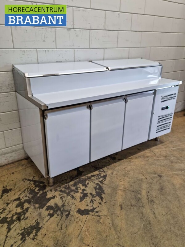 RVS Saladette Saladiere Koelwerkbank 179,5 cm 230V Horeca - Afbeelding 3