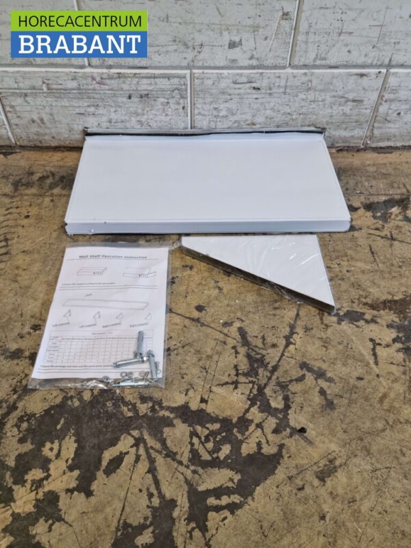 RVS Wandschap schap 60 x 30 cm Horeca