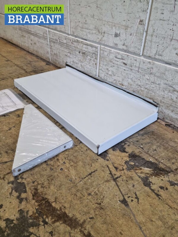 RVS Wandschap schap 60 x 30 cm Horeca - Afbeelding 2