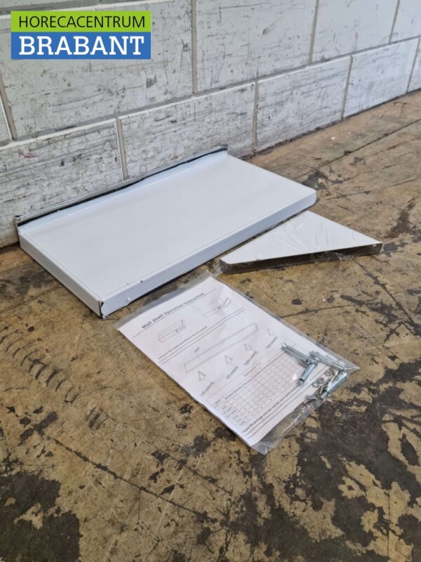 RVS Wandschap schap 60 x 30 cm Horeca - Afbeelding 3