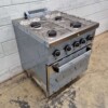 RVS MBM Dexion 4 pits Fornuis Gasfornuis met gasoven oven 70 cm GAS Horeca - Afbeelding 4