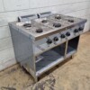 RVS MBM Dexion 6 pits Fornuis Gasfornuis 110 cm GAS Horeca - Afbeelding 4