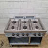 RVS MBM Dexion 6 pits Fornuis Gasfornuis 110 cm GAS Horeca - Afbeelding 5