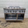 RVS MBM Dexion 6 pits Fornuis Gasfornuis 110 cm GAS Horeca - Afbeelding 6